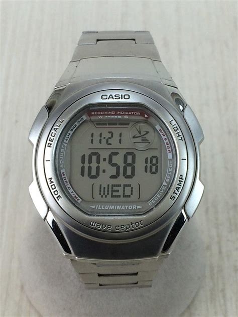 CASIO(カシオ) / WV-57HJ/2557/WAVE CEPTOR DIGITAL/腕時計/デジタル/ステンレス/シルバー ...