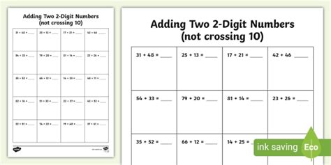 Image result for Adding Two 2-Digit Numbers Crossing 10