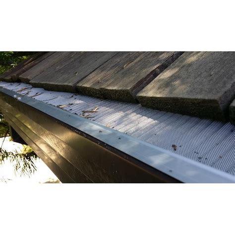 Atlas Gutter Guard Stainless steel 5-in x 4.0-ft Gutter guard screen 8 ...
