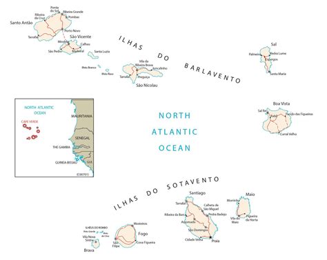 Map Of Cape Verde Africa