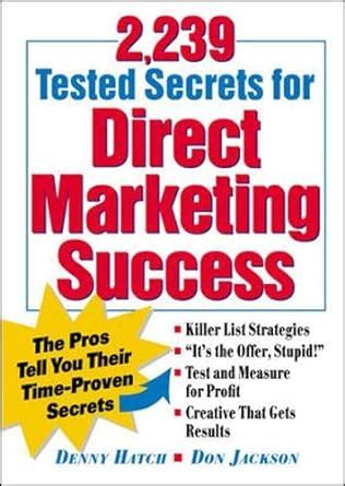 Buy 2,239 Tested Secrets For Direct Marketing Success Book Online at ...