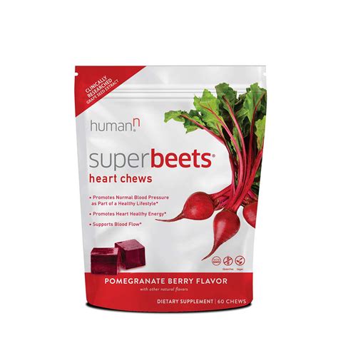 HumanN SuperBeets® Heart Chews - Pomegranate Berry | GNC
