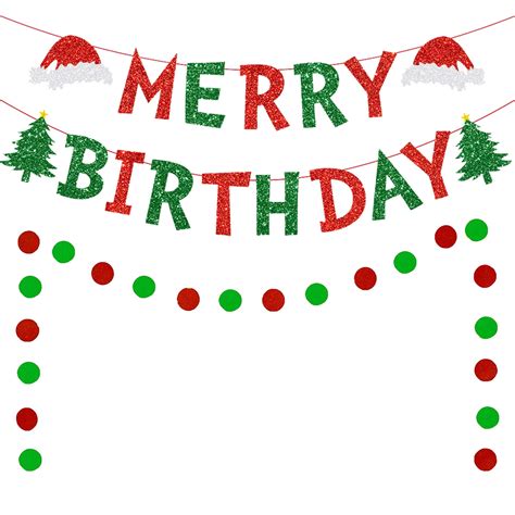 Christmas Happy Birthday Clipart