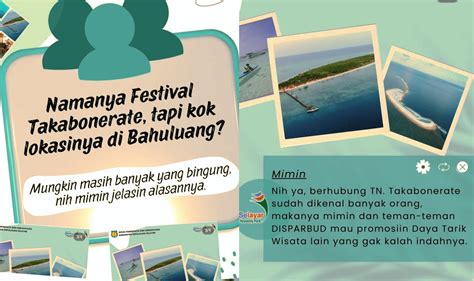 Lokasi Festival Takabonerate Disoroti Warganet, Begini Jawaban Disparbud Selayar - Bonepos.com