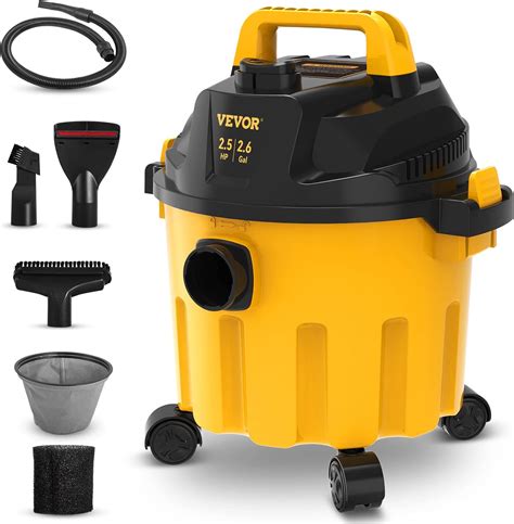 VEVOR Shop Vac Wet and Dry Vacuum Cleaner 2.6 Gallon 2.5 Peak HP ...