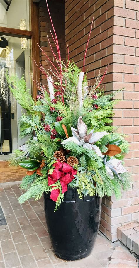 Festive Outdoor Christmas Planter
