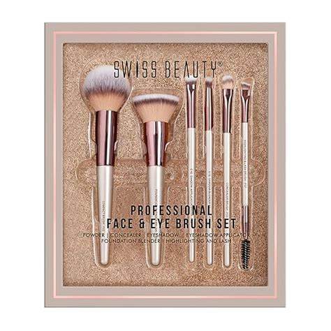 Swiss Beauty Premium Synthetic Bristle Professional Face & Eye Makeup ...