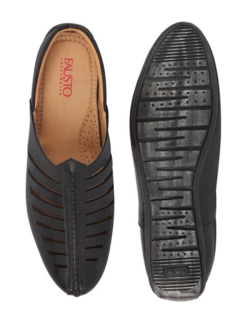 Buy Men Back Open Evening Party Ethnic Mules Slip On Shoes
