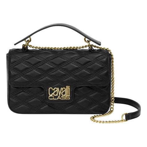 Buy Cavalli Class Black Solid Sling Bag Online