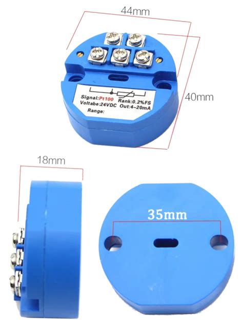 Probots Promax Temperature Transmitter -50-200 degree PT100 RTD to 4 ...