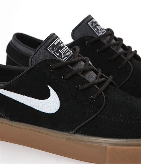 Nike SB Stefan Janoski Shoes - Black / White - Gum Light Brown | Flatspot