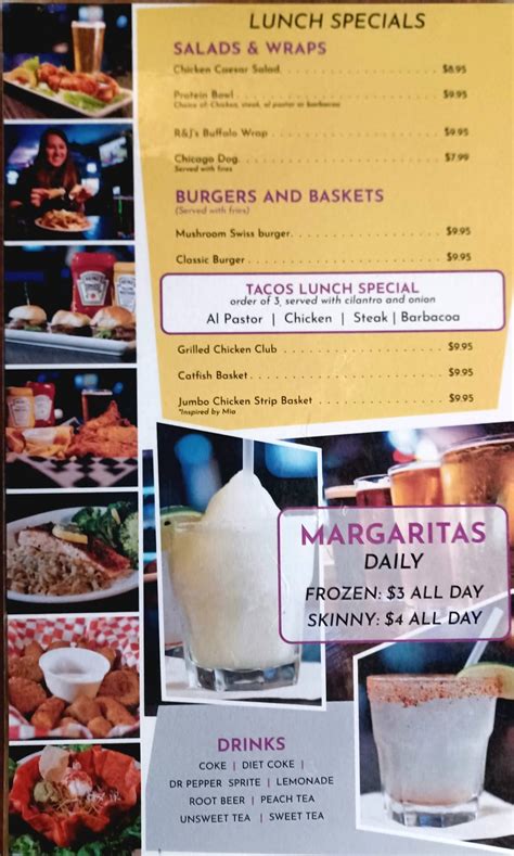 Menu at R&J's Bar and Grill, Grapevine