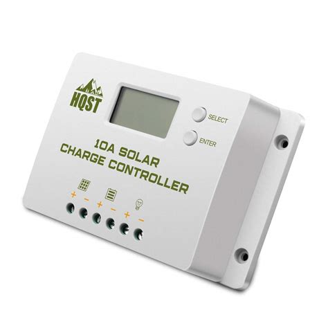 Hqst Solar Charge Controller 10amp 12v 24v Pwm Positive Ground ...