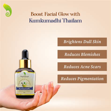 Buy Kumkumad Thailam Face Glow Oil - ElephanTrunk