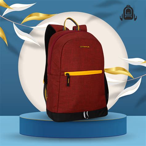 Buy Cosmus Eternal Laptop Backpack Maroon 20 Ltrs Polyester Bags Bag ...