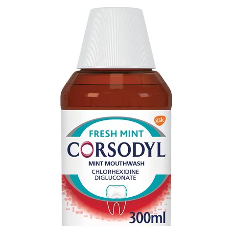 Corsodyl Gum Disease & Bleeding Gum Treatment Mint Mouthwash, 300 ml | Medicines | Iceland Foods