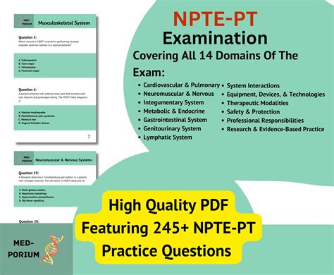 Complete NPTE-PT Exam Prep: 245+ Multiple Choice Practice Questions - Etsy