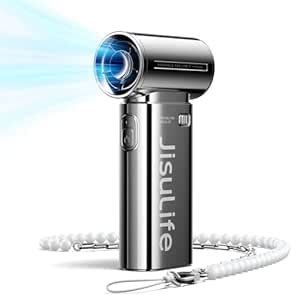 JISULIFE Portable Handheld Fan Life9, Turbo Power High Speed Air [18H ...
