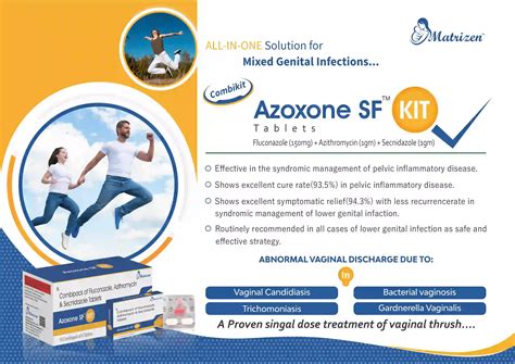 Azoxone SF Kit (Fluconazole 150mg + Azithromycin 1gm + Secnidazole 1gm)