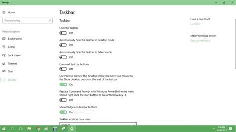 Image result for Setting for Taskbar