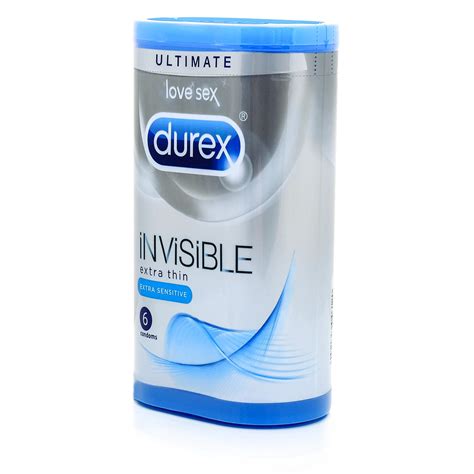 Durex Invisible Extra Thin Condoms 6 Pack | Durex Site UK