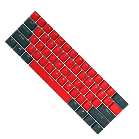 61 PBT Keycaps,61 Key ANSI Layout OEM Profile PBT Thick Shine-Through ...