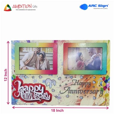 Sublimation Cushions - Happy Anniversary Photo Frame - 12x18 Inch ...