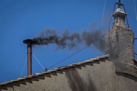 No new pope yet as black smoke rises from Sistine Chapel chimney