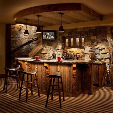 Top 7 Man Cave Rustic Bar Ideas - Guyabouthome