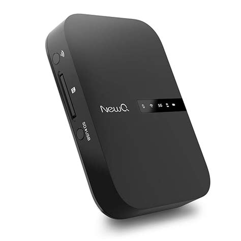 NewQ Filehub AC750 Travel Router: Portable Hard Drive SD Card Reader ...