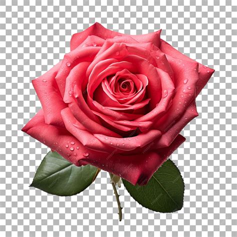 Premium PSD | Rose on transparent background