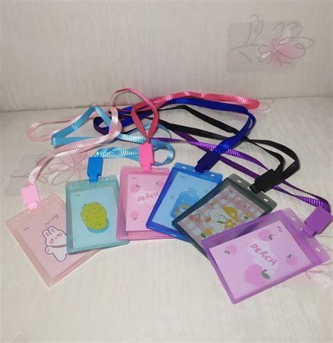 Jual name tag holder Card Gantungan Id card Kartu nama 2 sisi Plastik ...