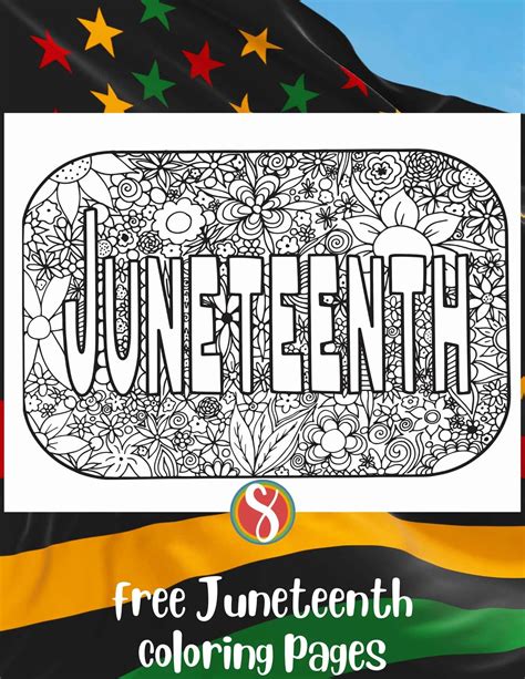 Free Juneteenth Coloring Pages — Stevie Doodles