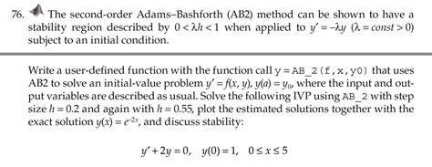 Image result for Adam Bashforth Method of Second Order