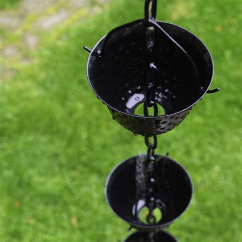 MZX-TECHNO Rain Chain for Gutters, Cups Rain Chains Hammered India | Ubuy