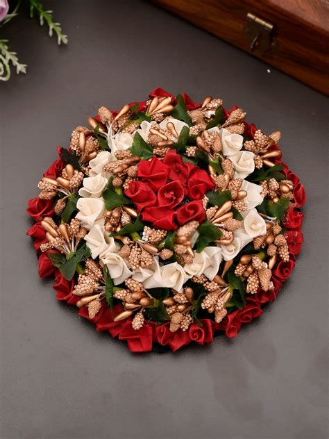Buy Multi Flower Artificial Hair Bun Cover for Women Online at ...
