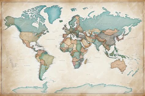 Basic World Map with Countries 的图像结果