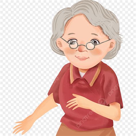 Dancing Grandma Clipart Illustrations