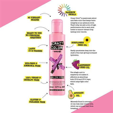 Buy Crazy Color Hair Dye - Vegan and Cruelty-Free Semi Permanent Hair ...