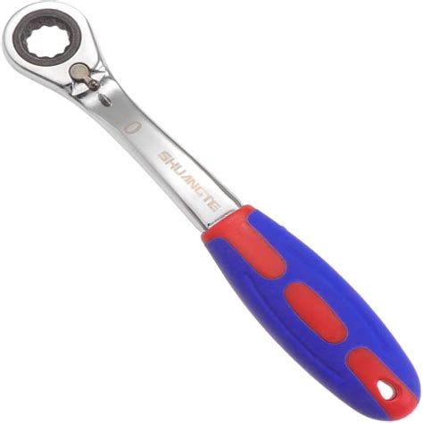 Reversible Ratchet Wrench Tool with Quick-Release Plastic Handle - Flexible and Reliable Flex ...