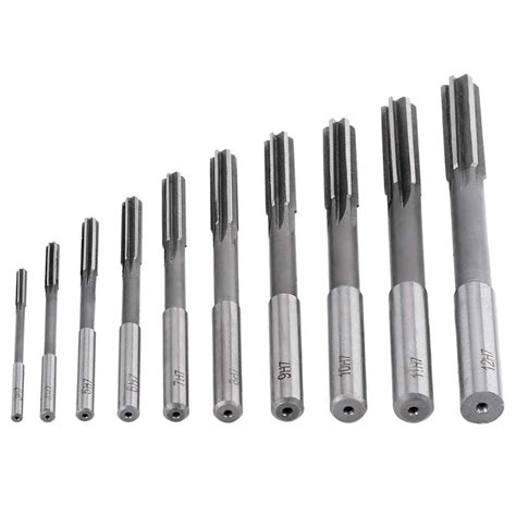 10Pcs High Speed Steel High Accuracy H7 High Hardness Machine Reamer ...