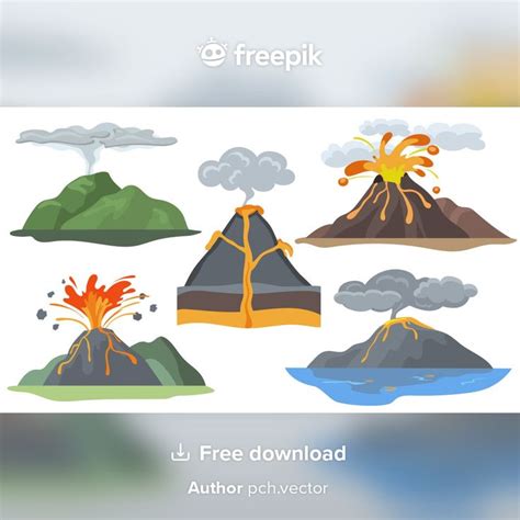 Image result for Exploding Volcano Landscape Simple