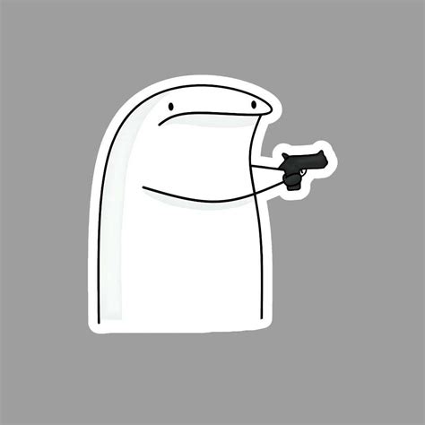 Flork with Gun Sticker – sticckiz.com