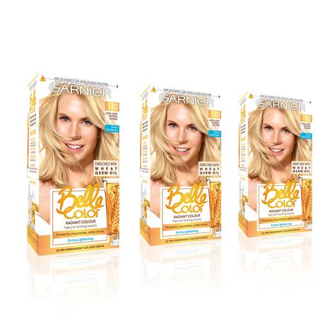 Buy GarnierBelle Color Blonde Hair Dye Permanent, Natural looking Hair ...