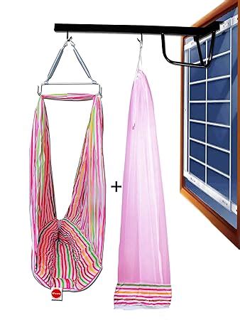 Buy VParents Neonate Baby Swing Cradle with Mosquito Net Spring and ...