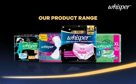 Buy Whisper Super Absorbent Period Panty, 6 M-L Pants, 360 Degree ...