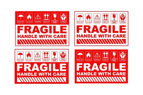Image result for Fragile Sticker Printable Free