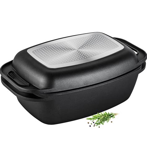 Aluminijumski pekač 9 l sa roštilj poklopcem LT1105 Lamart KUH00098 ...