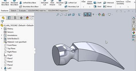 SolidWorks Loft Using Multi Plane 的图像结果