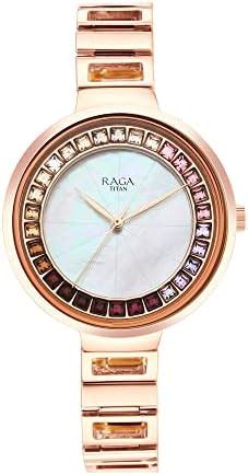 Titan Raga Analog Mother of Pearl Dial Women's Watch NM95030WM01 ...